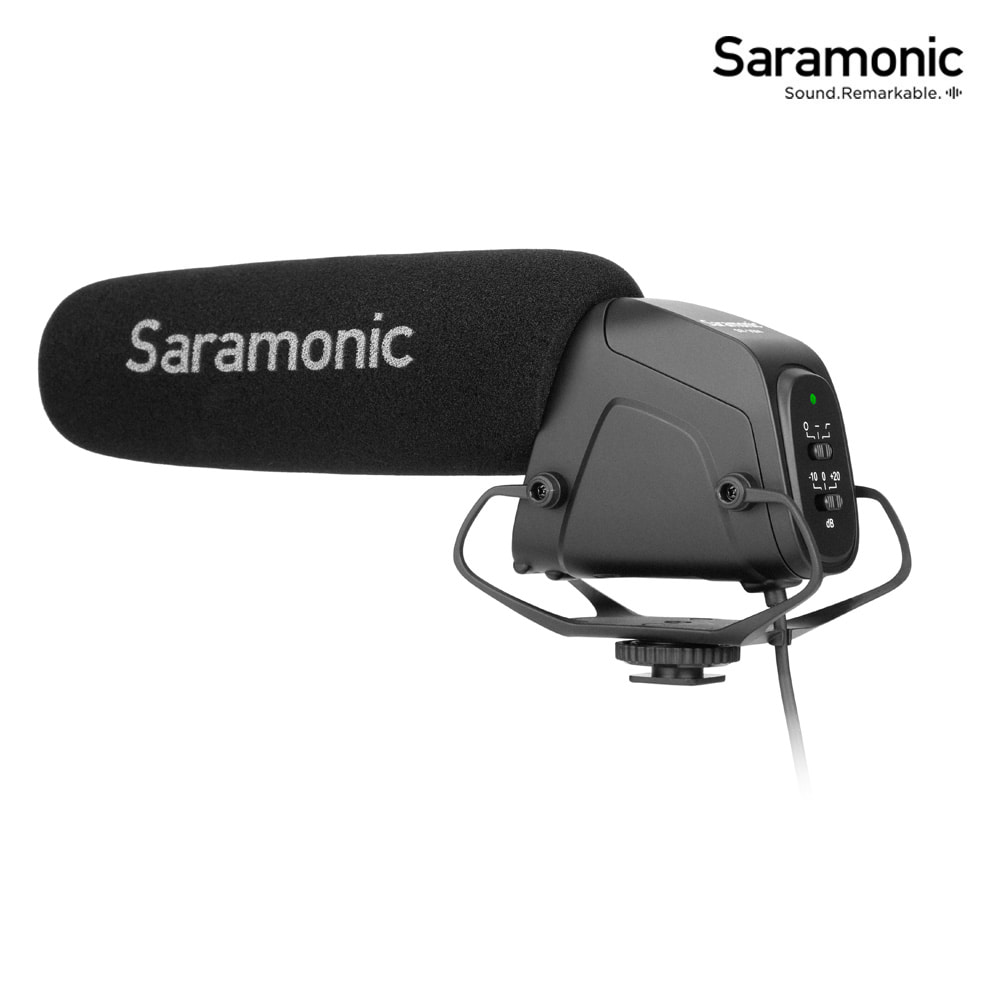 엘케이포토 - 사라모닉 Saramonic SR-VM4 온카메라 마이크 콘덴서