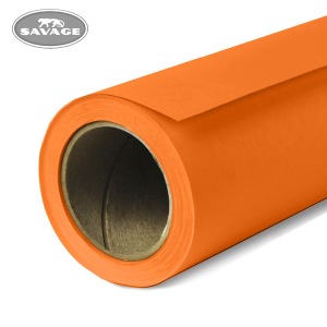 엘케이포토 - SAVAGE 24 Orange 사베지 종이롤배경지 1.36m x11m 하프